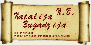 Natalija Bugadžija vizit kartica